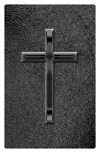 DF35T 510 BK SH BK Black Single Cross Shimmer Black Background